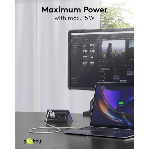 USB-C - USB-A Supersoft -tekstiilikaapeli metalliliittimillä, 0,5 m, valkoinen