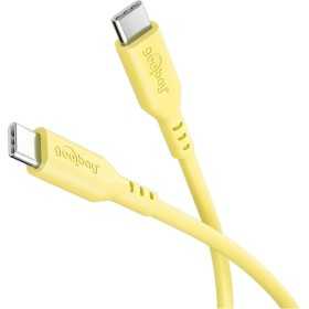 USB-C-silikonikaapeli, 1,5 m, keltainen