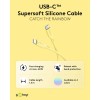 USB-C-silikonikaapeli, 1,5 m, keltainen
