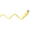 USB-C-silikonikaapeli, 1,5 m, keltainen