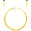 USB-C-silikonikaapeli, 1,5 m, keltainen