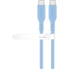 USB-C-silikonikaapeli, 1,5 m, sininen