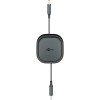 Itsekelautuvakaapeli USB-C, 1 m, musta/ hopea