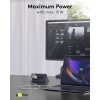 USB-C - USB-A Supersoft -tekstiilikaapeli metalliliittimillä, 2 m, valkoinen