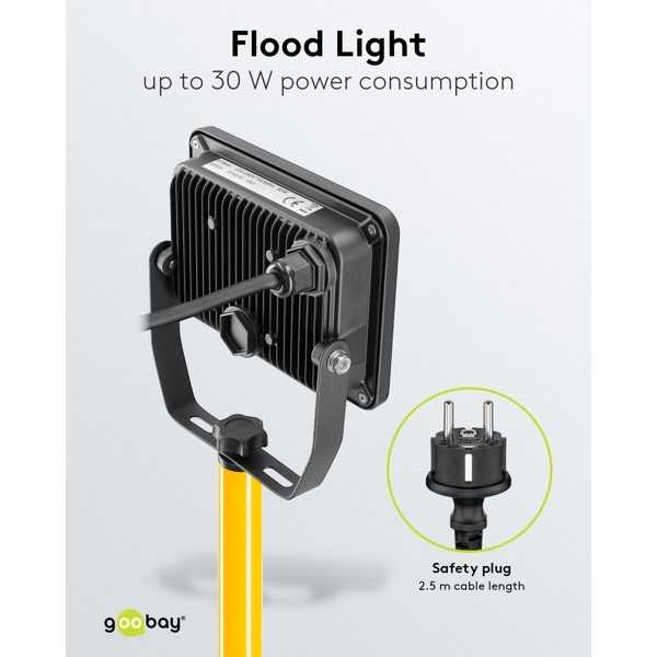 LED-työvalo teleskooppijalustalla, 30 W