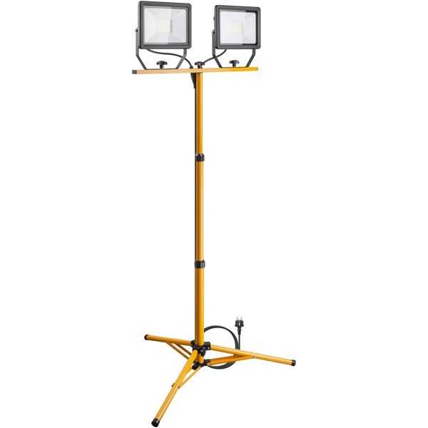 LED-työvalo teleskooppijalustalla, 2 x 50 W