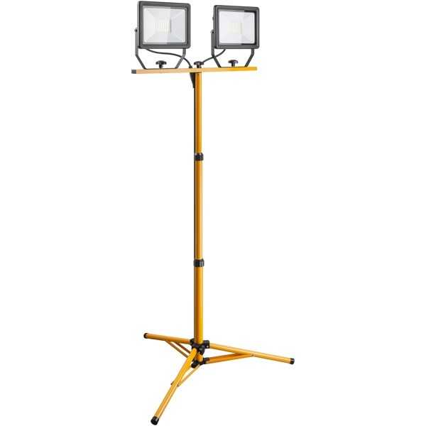 LED-työvalo teleskooppijalustalla, 2 x 50 W
