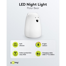 LED-yövalo "Jääkarhu"