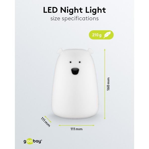 LED-yövalo "Jääkarhu"