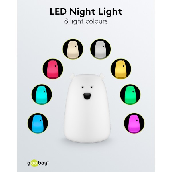 LED-yövalo "Jääkarhu"