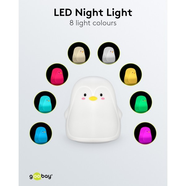 LED-yövalo "Pingviini"