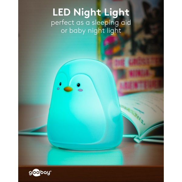 LED-yövalo "Pingviini"