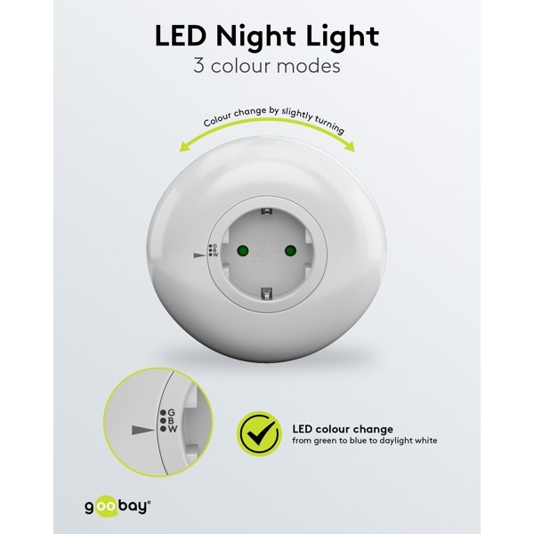 Pistokkeellinen LED-yövalo