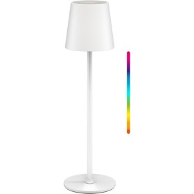 Langaton LED-pöytävalaisin, koko M, 38 cm, RGBW, valkoinen
