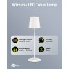 Langaton LED-pöytävalaisin, koko M, 38 cm, RGBW, valkoinen