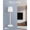 Langaton LED-pöytävalaisin, koko M, 38 cm, RGBW, valkoinen