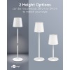 Langaton LED-pöytävalaisin, koko M, 38 cm, RGBW, valkoinen