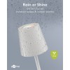 Langaton LED-pöytävalaisin, koko M, 38 cm, RGBW, valkoinen