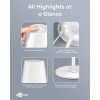 Langaton LED-pöytävalaisin, koko M, 38 cm, RGBW, valkoinen