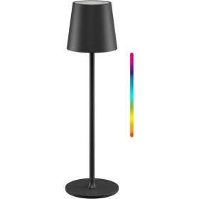 Langaton LED-pöytävalaisin, koko M, 38 cm, RGBW, musta