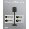 Langaton LED-pöytävalaisin, koko M, 38 cm, RGBW, musta