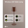 Langaton LED-pöytävalaisin, koko M, 38 cm, RGBW, kuparinvärinen