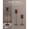 Langaton LED-pöytävalaisin, koko M, 38 cm, RGBW, kuparinvärinen