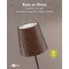 Langaton LED-pöytävalaisin, koko M, 38 cm, RGBW, kuparinvärinen