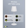 Langaton LED-pöytävalaisin, koko M, 37 cm, valkoinen