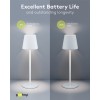 Langaton LED-pöytävalaisin, koko M, 37 cm, valkoinen