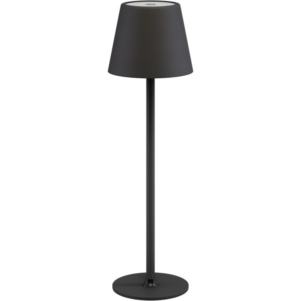 Langaton LED-pöytävalaisin, koko M, 37 cm, musta