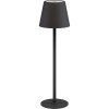 Langaton LED-pöytävalaisin, koko M, 37 cm, musta