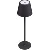 Langaton LED-pöytävalaisin, koko M, 37 cm, musta