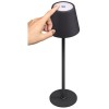 Langaton LED-pöytävalaisin, koko M, 37 cm, musta