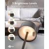 Langaton LED-pöytävalaisin, koko S, 25 cm, musta