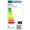 Langaton LED-pöytävalaisin, koko S, 25 cm, musta
