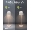 Langaton LED-pöytävalaisin, koko S, 25 cm, valkoinen