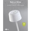Langaton LED-pöytävalaisin, koko S, 25 cm, valkoinen