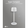 Langaton LED-pöytävalaisin, koko S, 25 cm, valkoinen