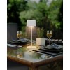 Langaton LED-pöytävalaisin, koko S, 25 cm, valkoinen