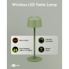 Langaton LED-pöytävalaisin, koko S, 25 cm, vihreä