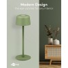 Langaton LED-pöytävalaisin, koko S, 25 cm, vihreä