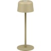 Langaton LED-pöytävalaisin, koko S, 25 cm, beige