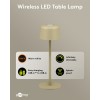 Langaton LED-pöytävalaisin, koko S, 25 cm, beige