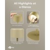 Langaton LED-pöytävalaisin, koko S, 25 cm, beige