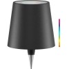 Langaton LED-pullovalo, RGBW, musta