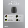 Langaton LED-pullovalo, RGBW, musta