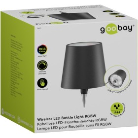 Langaton LED-pullovalo, RGBW, musta