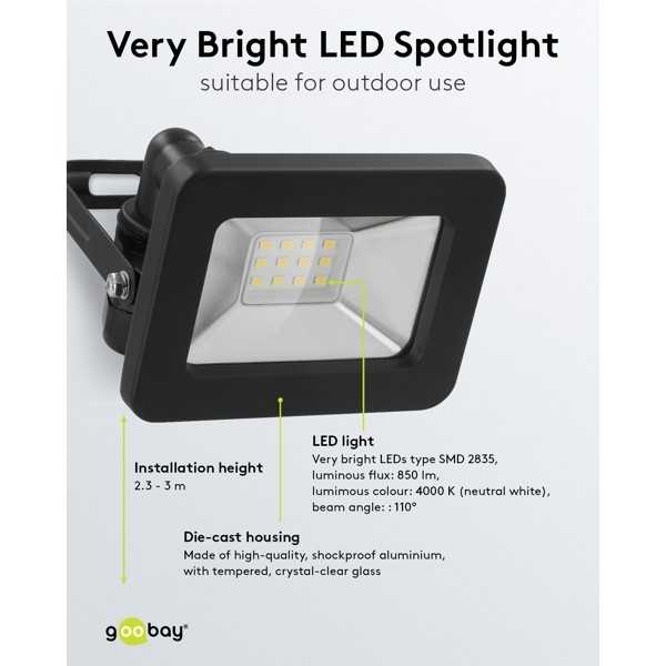 LED-ulkovalonheitin, 10 W