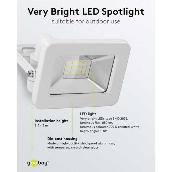 LED-ulkovalonheitin, 10 W
